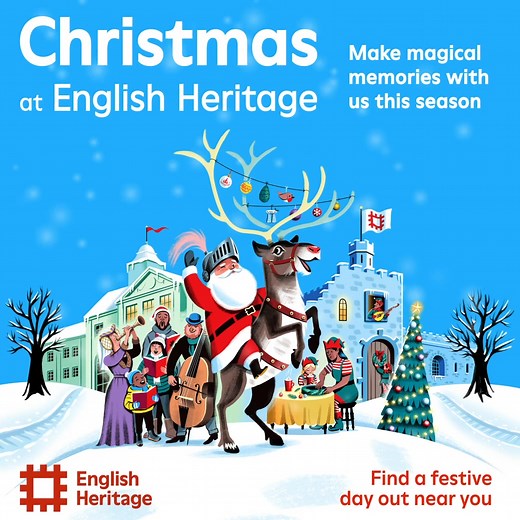Make this season magical with events for the whole family. From carols and festive crafts to stories with Father Christmas. ✨ | English Heritage