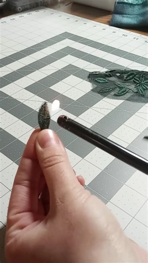 How I made a leafy lace belt for a formal dress #sewing #ussewtips #sewingtutorial #sewingtricks