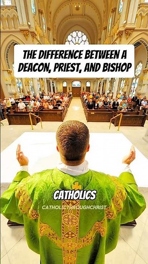 Deacon vs. Priest vs. Bishop — Explained Simply #catholicfaith #catholicyoutube #catholicchurch