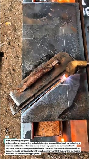 Steel Plate Cutting Process Using Gas Cutting Torch | Metal Fabrication Education.