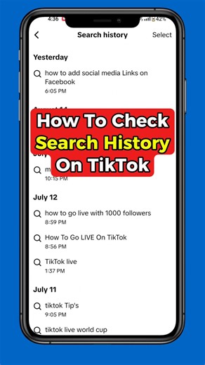 How to Check TikTok Search History (2026) | See Your TikTok Search History