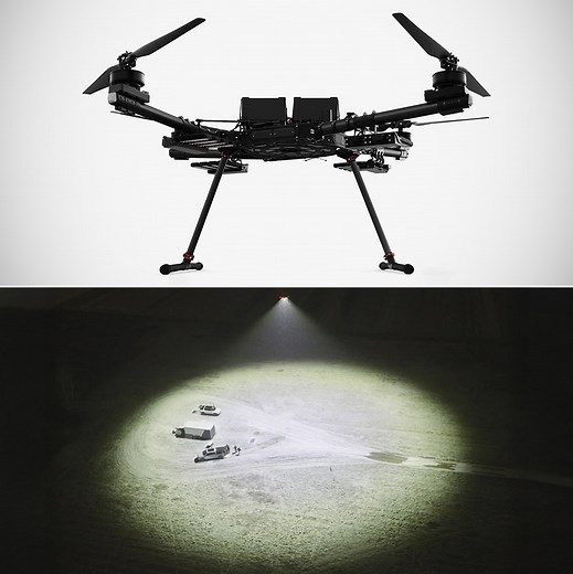 Flying Sun 1000 is an Innovative Drone System That Lights Up the Night with 288 LEDs