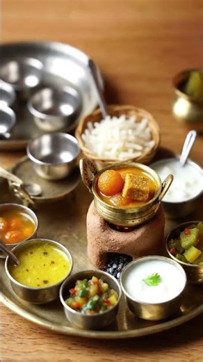 Desi lunch thali #recipe #miniaturecooking #viral #food #subscribe #cooking #indian #share #like#fyp
