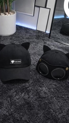 Cat ear pilot cap #cap #hat