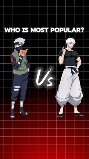 Kakashi vs gojo who is most popular🤔 #anime #shorts
