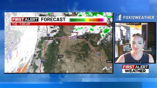 Models have been up and down with our shower chances in Portland Monday and the exact placement of those showers... Updated model runs are indicating there is a chance (we're going 40%) that some of us in Portland see a light shower in the morning, but those to the south in the I-5 corridor likely stay dry. Clouds will at least partially clear in the afternoon. | FOX 12 Weather