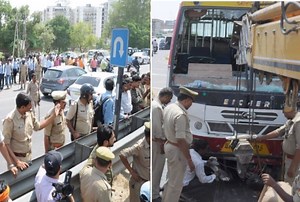 बेकाबू बस ने मारी टक्कर, स्कूटी समेत बस के नीचे घिसटता रहा बीटेक छात्र, हुई दर्दनाक मौत