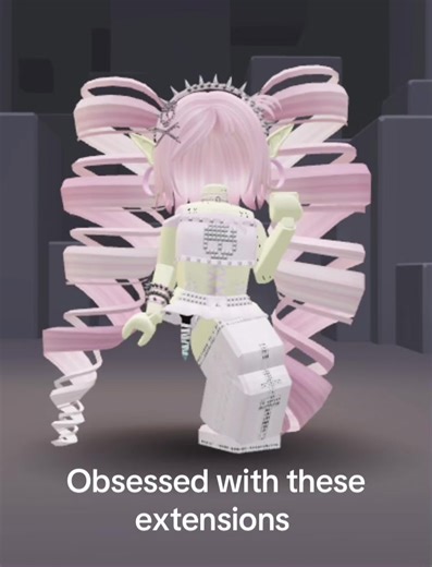 Pixie Mix Curl in Pink: Roblox Avatar Extensions