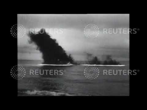 1945 British military use fire defence along coastlines