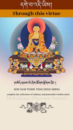 18K views · 843 reactions | ☸️ Through This Virtue | Buddhist Dedication Prayer 覆 Through this virtue, may all beings swiftly attain enlightenment. May peace fill every heart, and compassion embrace the world. May the light of wisdom guide all beings to freedom from suffering.  ️ #ThroughThisVirtue #MelodiousDharmaSound #DedicationPrayer #TibetanBuddhism #Compassion #BuddhistWisdom #PeaceWithin #BodhisattvaPath | Melodious Dharma Sound | Facebook