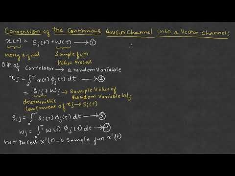 DC#21 Conversion of continuous AWGN channel into a vector channel || EC Academy