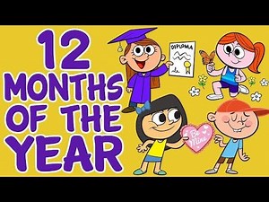Months of the Year Song - 12 Months of the Year - Kids Songs by Preschool Teaching