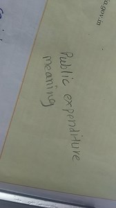 Public expenditure meaning... | Filo