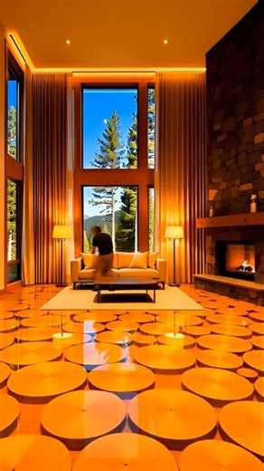 Luxury Wood Epoxy Floor Timelapse #Viral #Viralshorts