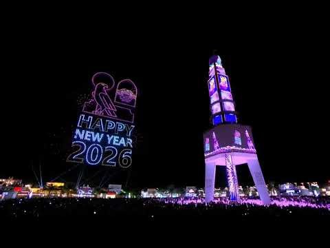 Countdown to 2026: People across the world welcome in 2026 with lights, fireworks and drone displays