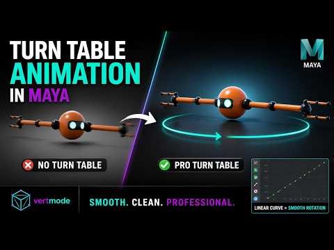 Clean Turntable Animation in Maya (Fix Your Animation Curves)