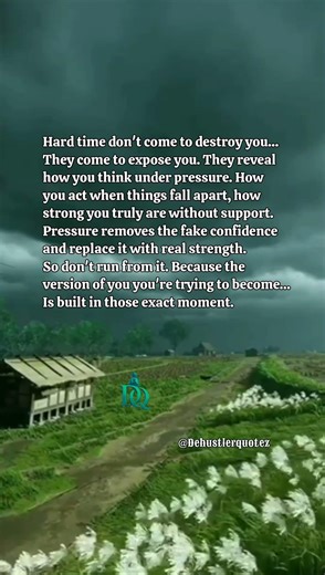 HARD TIMES DON’T BREAK YOU… THEY REVEAL YOU ⚠️🔥