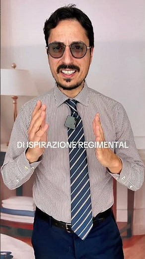 Men's Blue and Brown Outfit: A Stylish Guide (Regimental Shirt and Tie)