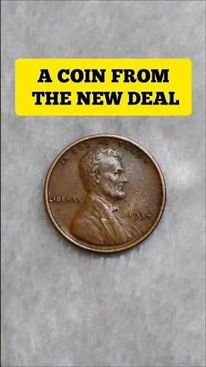 A Coin from the New Deal Era 🇺🇸 1934 Lincoln Wheat Cent