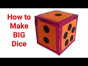 Diy How to make a big Dice #How to make a big dice out of cardboard box #Easy paper Dice at home