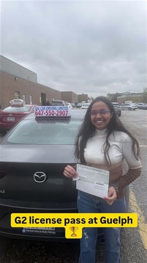 G2 license pass at Guelph 🏆.Godisgreat 6475502907‪@GIGCarDrivinglimited‬