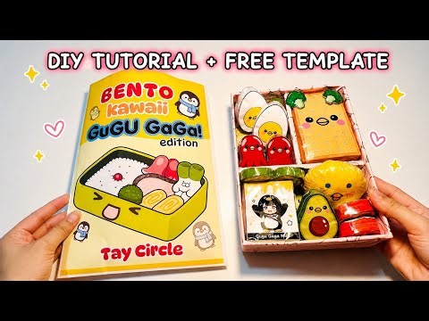 DIY GuguGaga Paper Bento Box: ASMR Paper Squishy | Tutorial + Free Template