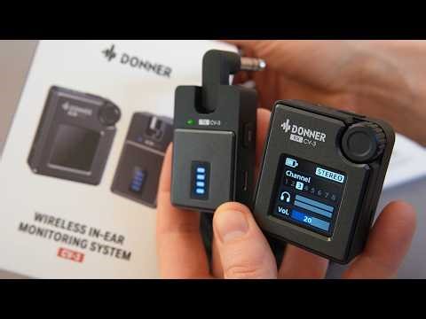 DONNER CV-3 Wireless In Ear Monitoring System Unboxing & Set up