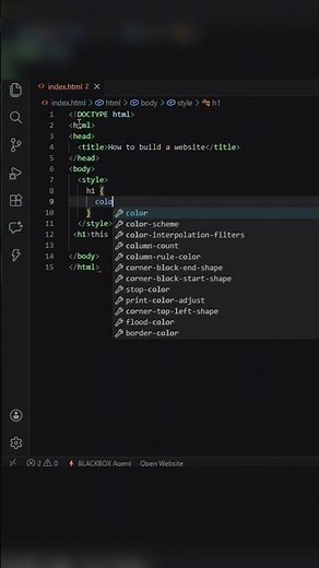 How to change font color using style properties #html #css #style #trending #viral #fyp