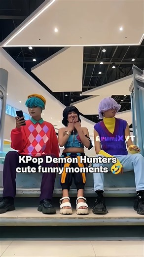 KPop Demon Hunters cute funny moments 🤣 pt.34 #kpdh #kpopdemonhunters #cosplay #jinu #rumi