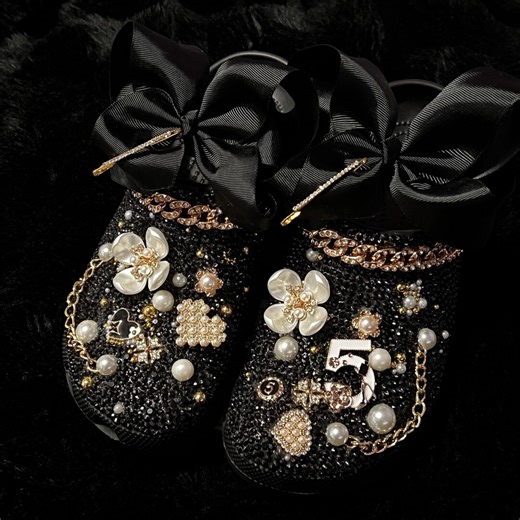 Custom Crocs With Bling | Bows | Jibitz | Rhinestones | Gems | Pearls and More... - Etsy