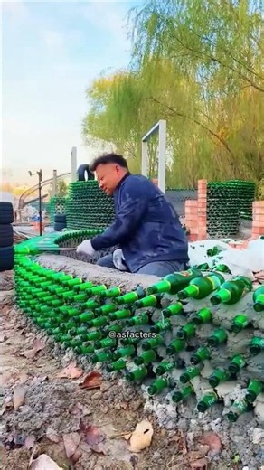 China's Houses Made with Bottles