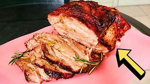 Easy Pork Roast Stuffed with Garlic Onion Sauce Recipe