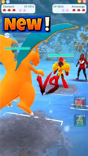 GMax Charizard VS Armarouge Epic Battle in ( Pokémon Go )