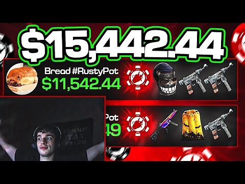 I Gambled $2,000 in Rust Skins with Bread on RustyPot… (INSANE WINS)