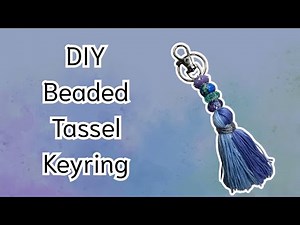 DIY Beaded Tassel Keychain