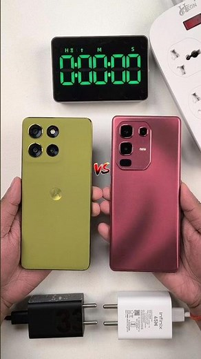 Motorola G86 Power 5G vs Infinix Note 50s 5G+ Plus Battery Charging Test #shorts