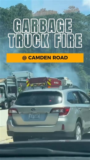 15K views · 55 reactions |  Garbage Truck Fire Causes Disruption in...