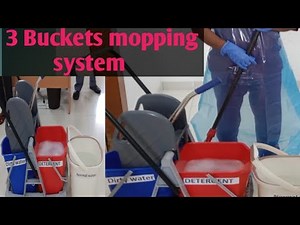 3 BUCKETS MOPPING SYSTEM||Hospital cleaning policy or procedure#nidhicreation2012 # cleaning