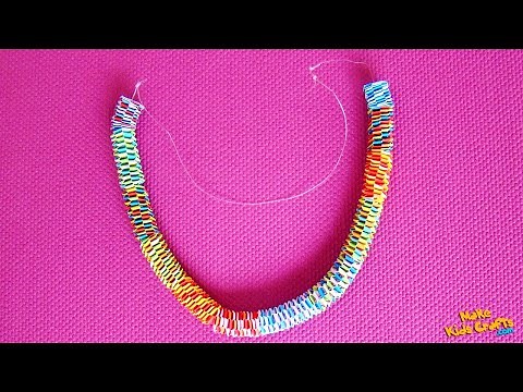 How to make a Paper Necklace? | Craft Ideas | DIY