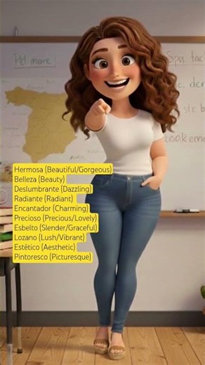 Qué Hermoso! Palabras de Belleza 🇪🇸 So Beautiful! Spanish Beauty Words#learnspanish #vocabulary