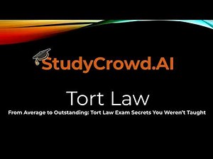 Tort Law Exam Revision