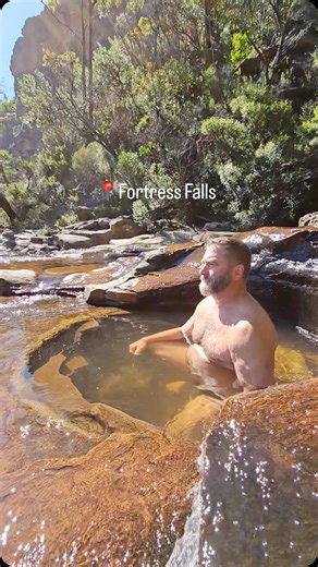 Trev on Instagram: "Wild swimming on a clifftop waterfall garden at Fortress Falls #outdoorlife #intothewild #hiddengems #travelreels #chasingwaterfalls @epiphanytoursoz"