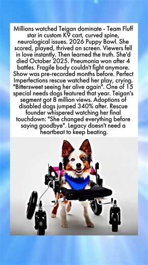 Special Needs Dog Wins Hearts But Never Saw Fame