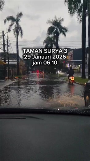 BANJIR SEDIKIT TAMAN SURYA 3 29 JANUARI 2026 JAM 06.10 #banjir #infobanjir #hujan #cengkareng #infocuaca