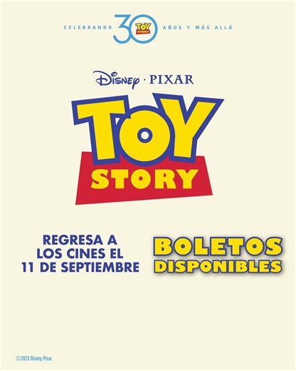 #ToyStory está de regreso en Cinemex por su 30° Aniversario. Vuela al infinito y más allá con Woody y Buzz comprando ya tus boletos: bit.ly/TS3A-CMX | Cinemex