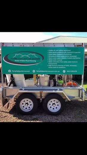 #vacuumguttercleaning #lovewhatwedo #guttercleaning | Flying High Gutter Vacuum