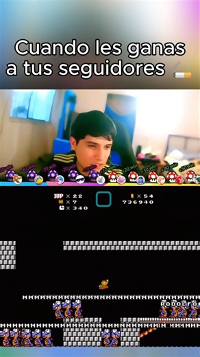 Venciendo a mis seguidores en Mario Bros #mario #challenge #memes