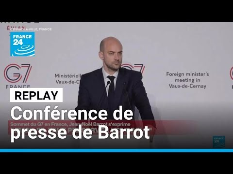 REPLAY - Conférence de presse de Jean-Noël Barrot au sommet du G7 en France • FRANCE 24