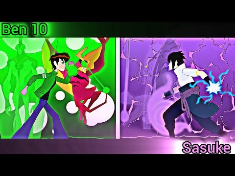 Sick Nodes PRO: Ben 10 (Alien Force) VS Sasuke - J4f Collab