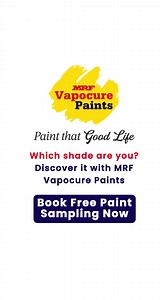 Choose from 18,000 shades to match your personality. From playful moments to elegant celebrations, we’ve got a color for every mood. Book your free paint sample today and bring your home to life! | MRF Vapocure Paints
